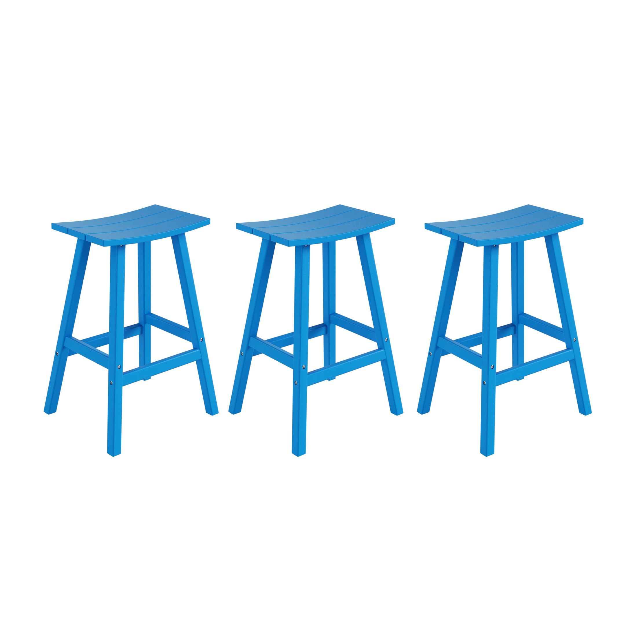 All-Weather Outdoor Bar Stools Set of 3 - 29