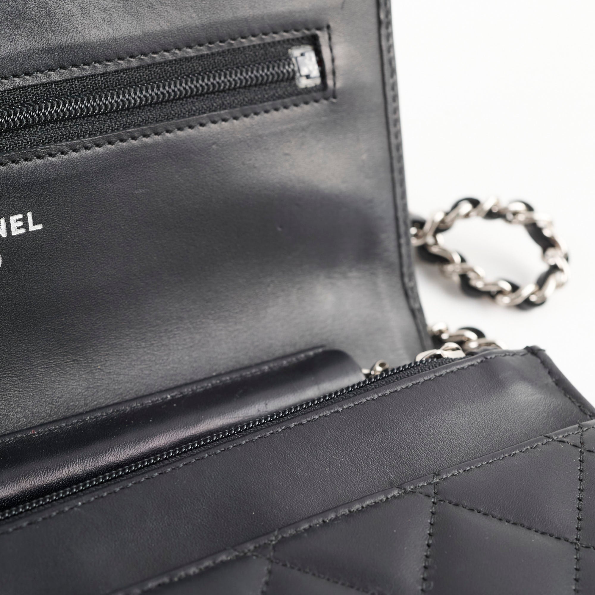Chanel CC Cambon Wallet on Chain WOC Black Leather Crossbody Bag for Women | Luxury Designer Handbag for Evening Parties & Daily Use