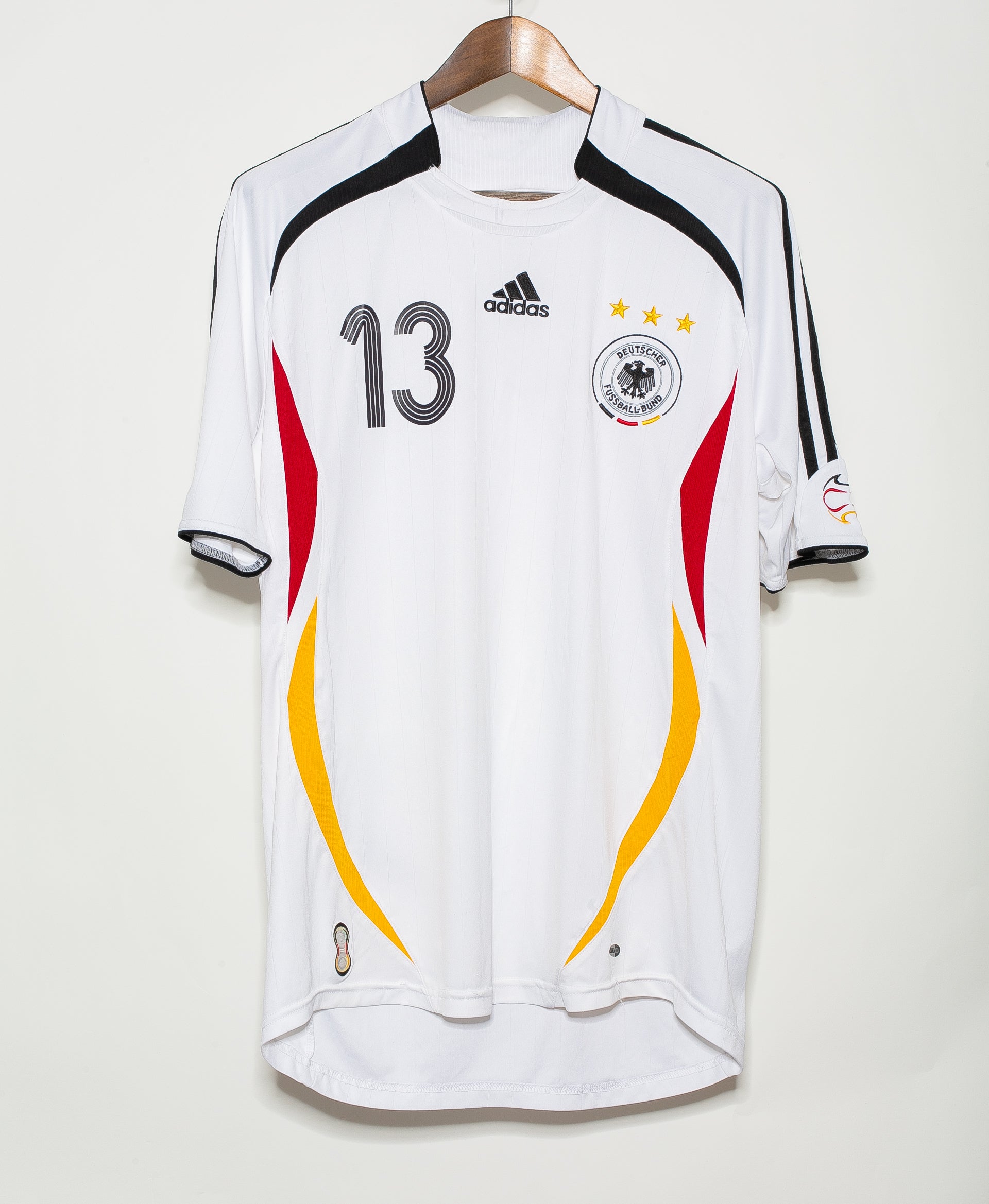 2006 Germany Home #13 Michael Ballack Soccer Jersey (Large) - Vintage Football Shirt for Fans, Collectors & Match Days
