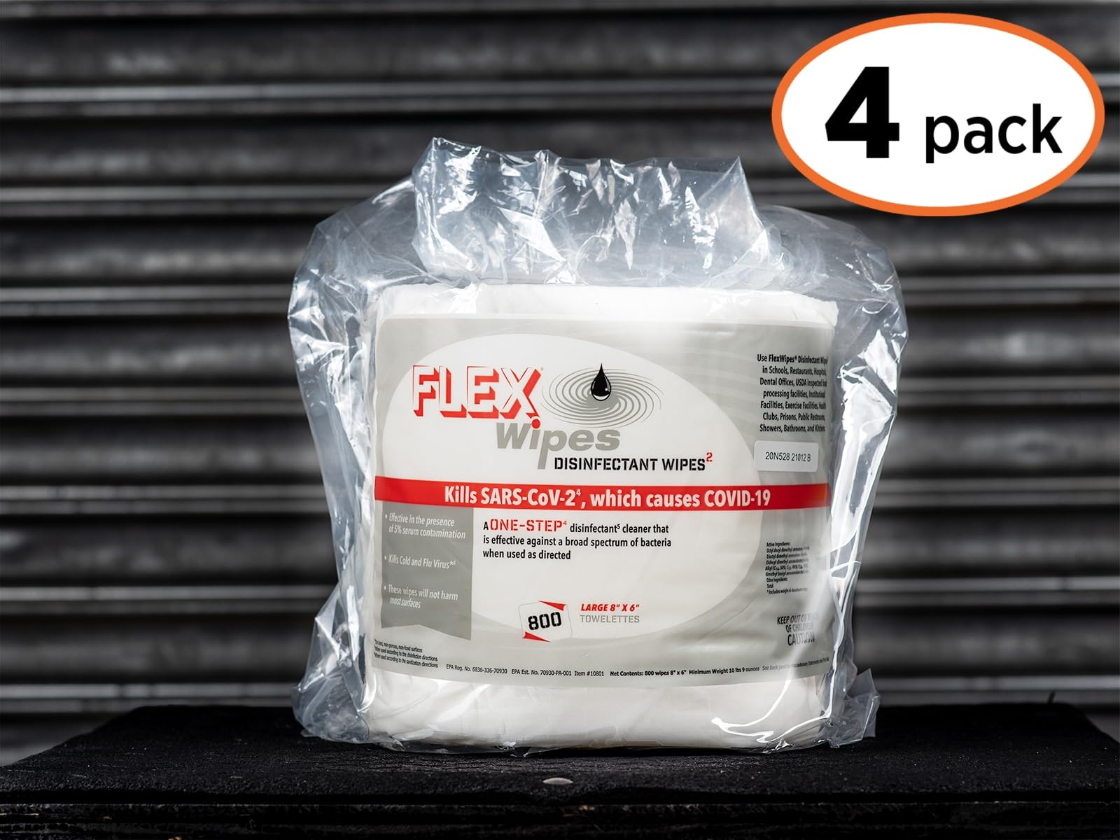 Disinfecting Wipes Bulk - 4 Rolls (800 Wipes per Roll) | 8