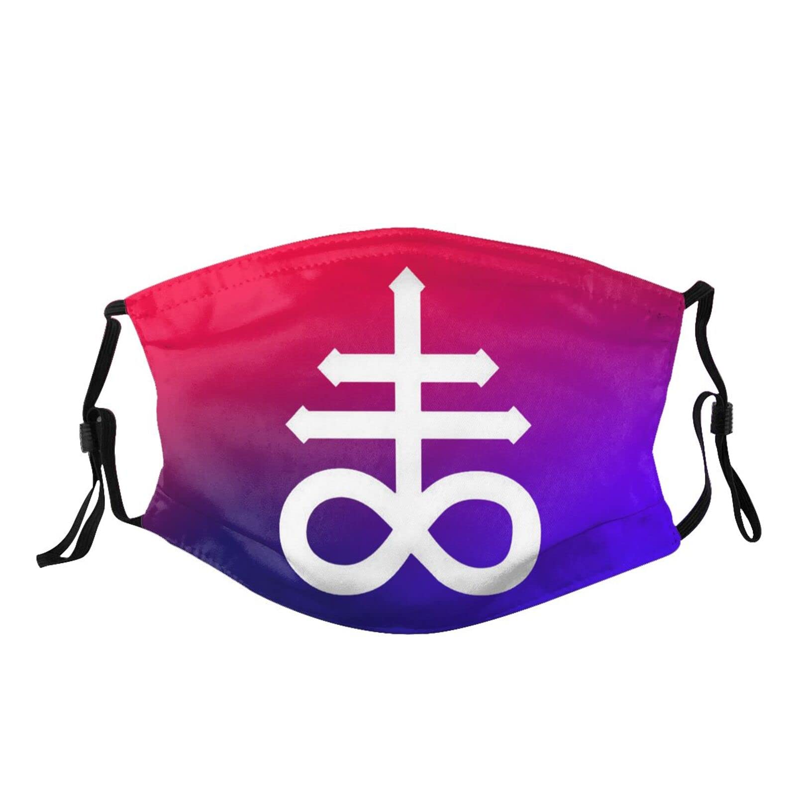 Leviathan Cross & Tentacles Reusable Face Mask with Filters - Anti Dust Protection Cover for Men & Women - Black - Perfect for Cosplay, Gothic Fashion & Daily Protection