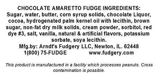 Delicious Homemade Amaretto Chocolate Fudge - 1.5 lb Gourmet Gift Box | Perfect for Holidays, Parties & Sweet Treats