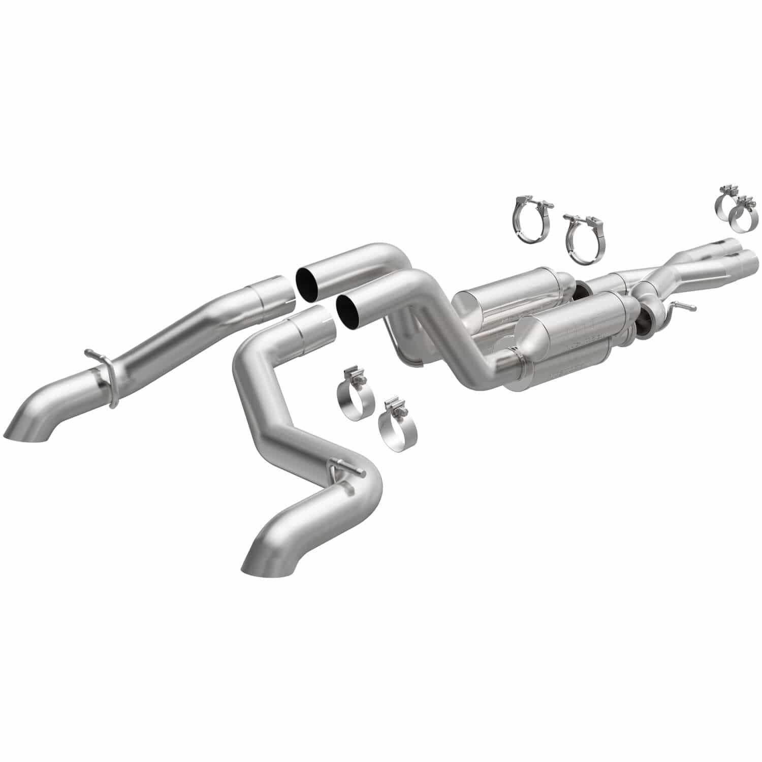 2021-2023 Jeep Wrangler Rubicon 392 MagnaFlow Rock Crawler Series Cat-Back Exhaust System - Off-Road Performance Upgrade for Jeep 4x4 Adventures