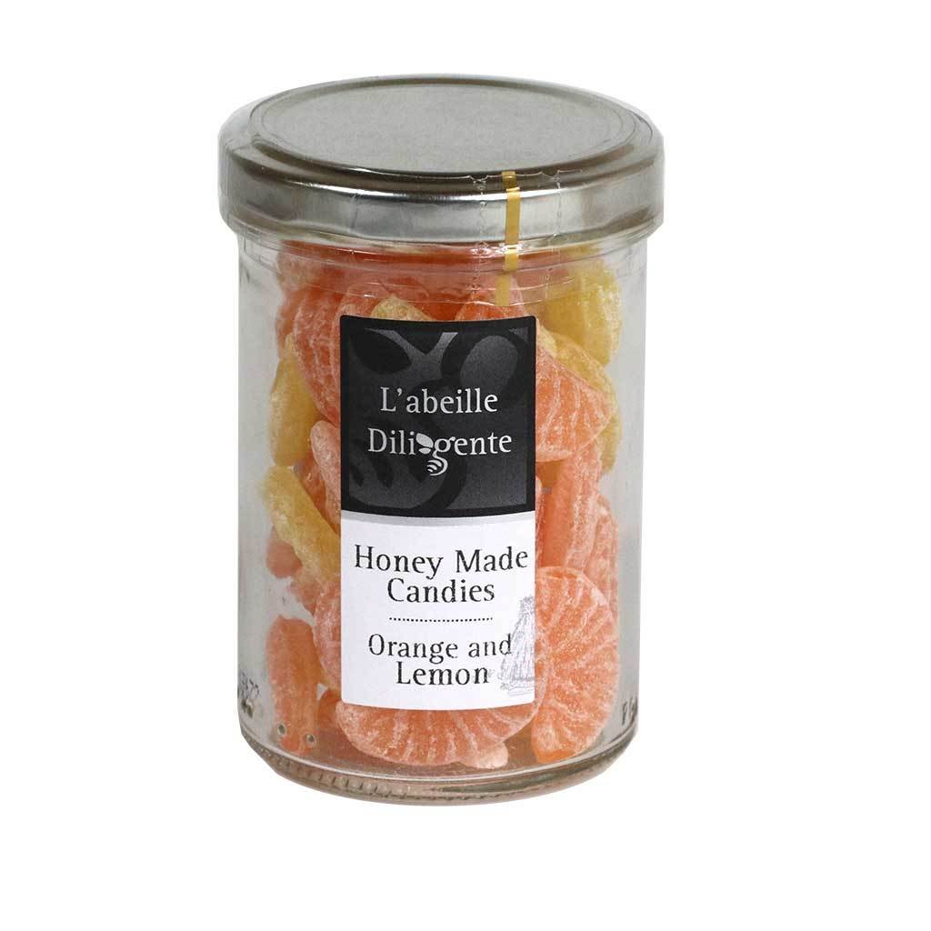 Abeille Diligente Orange Lemon Honey Candy - 150g Natural Sweet Treats for Kids & Adults - Perfect for Snacking, Gifts & Travel