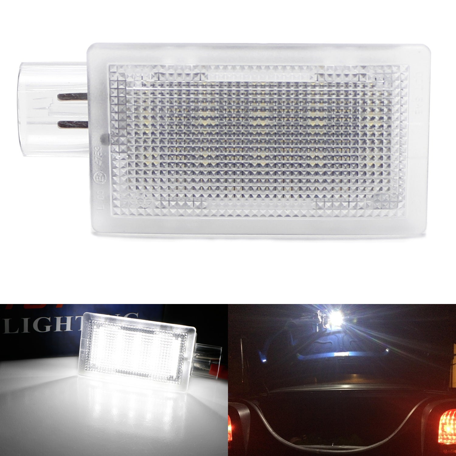 2W White Full LED Trunk Cargo Area Light Assembly For 2005-2014 Gen5 Ford Mustang - Upgrade Interior Lighting for Enhanced Visibility & Style