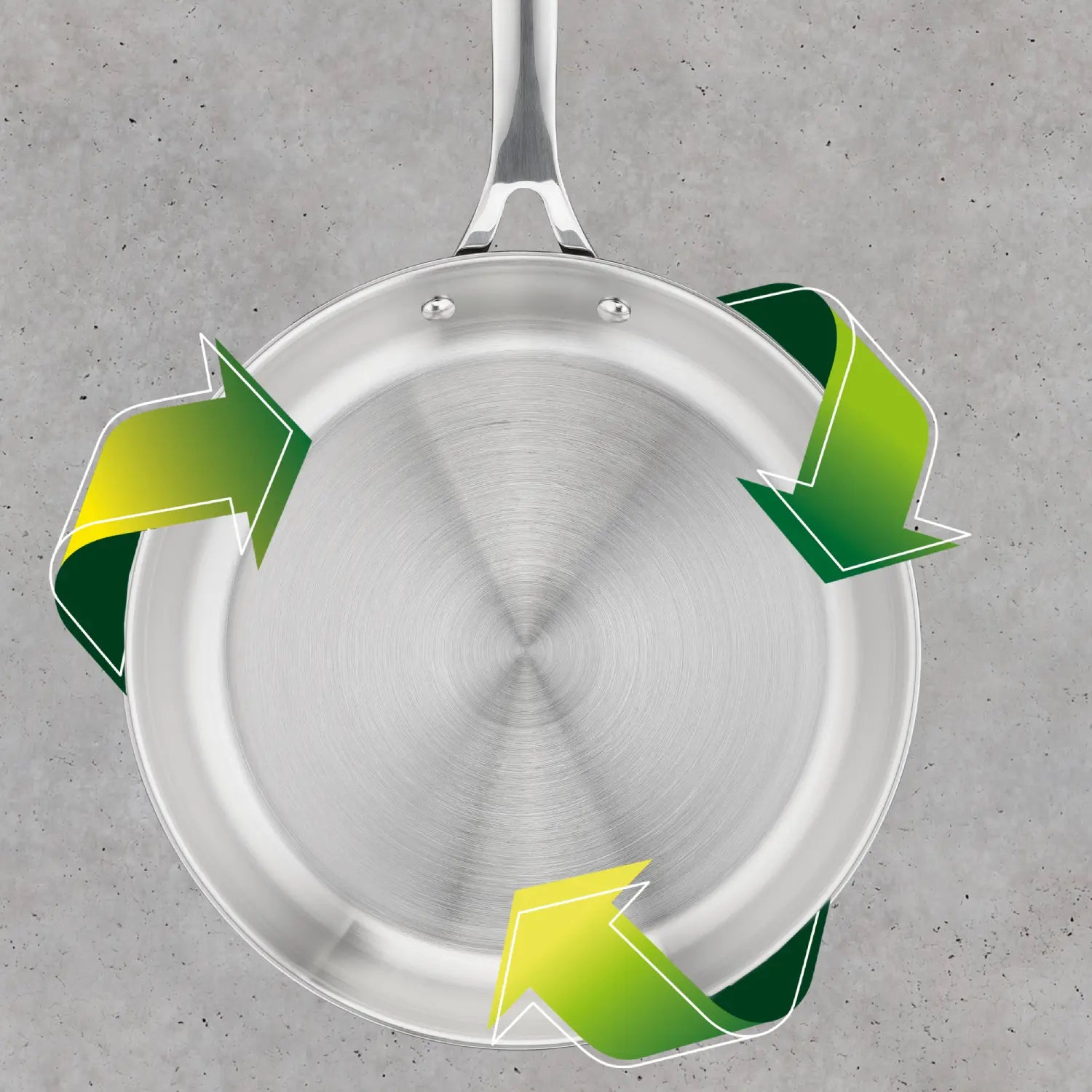Jamie Oliver by Tefal 24cm Stainless Steel Induction Fry Pan - Uncoated, Professional Cookware for Healthy Cooking | Perfect for Sautéing, Frying & Stir-Frying in Modern Kitchens