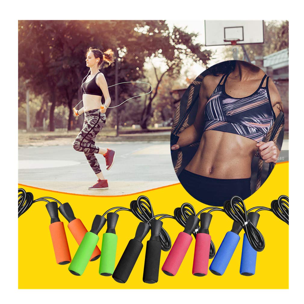 Adjustable Skipping Rope for Fitness & Weight Loss - Durable Portable Jump Rope for Home Workouts, Adults & Kids Exercise Training | Ideal for Cardio, CrossFit, Boxing & Outdoor Training
