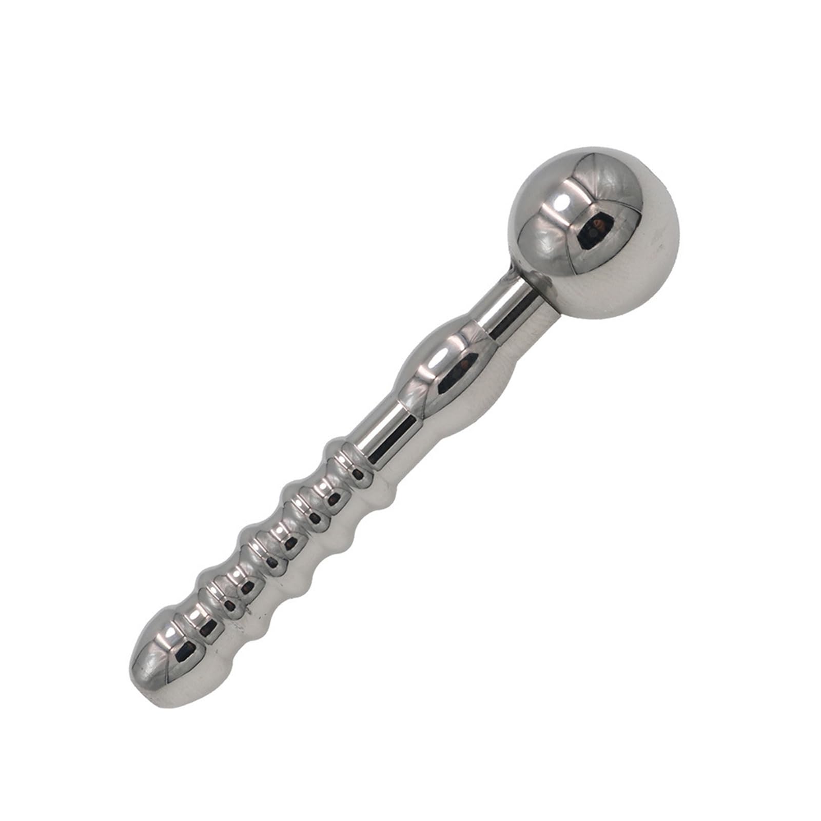 Stainless Steel Hollow Horse Eye Rod Urethral Plug Catheter - Short Men's Metal Penis Sex Toy for BDSM & Medical Play Scenarios