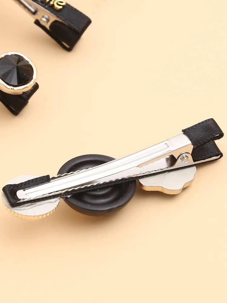 ASSU Korean Style Hair Clips - Elegant Pearl Rhinestone Metal Hairpins for Women & Girls (Pack of 5) | Perfect for Weddings, Parties & Daily Styling