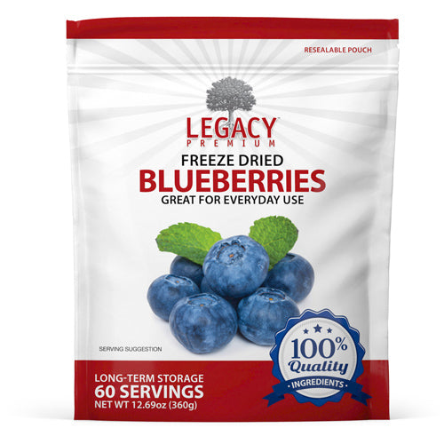Organic Freeze Dried Blueberries - Non-GMO, No Sugar Added, Gluten-Free Snack - Perfect for Smoothies, Baking, Yogurt Toppings & Healthy On-the-Go Snacks