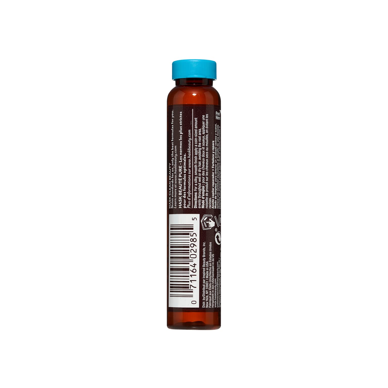 HASK Argan Oil Repairing Hair Oil 18ml - Strengthens & Restores Dry, Damaged Hair | Moroccan Argan Oil Treatment for Split Ends & Frizz | Perfect for Daily Hydration & Salon-Quality Shine