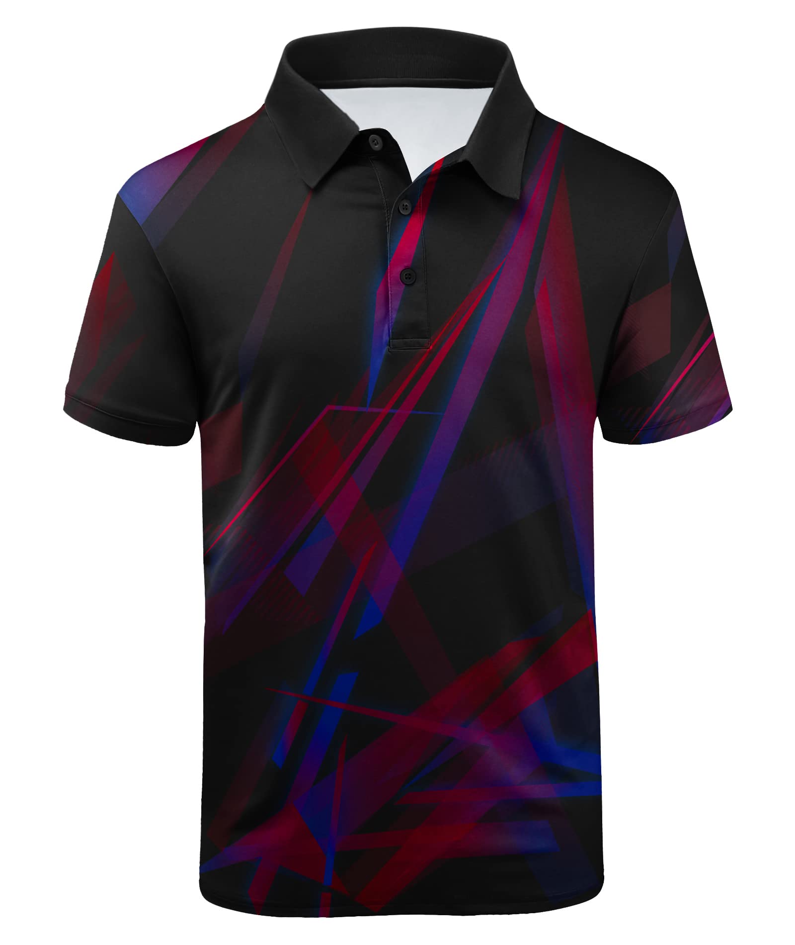 JACKETOWN Men's Lightweight Golf Polo Shirts - Breathable Short Sleeve Casual T-Shirt for Golf, Tennis & Outdoor Activities | Moisture-Wicking & UV Protection