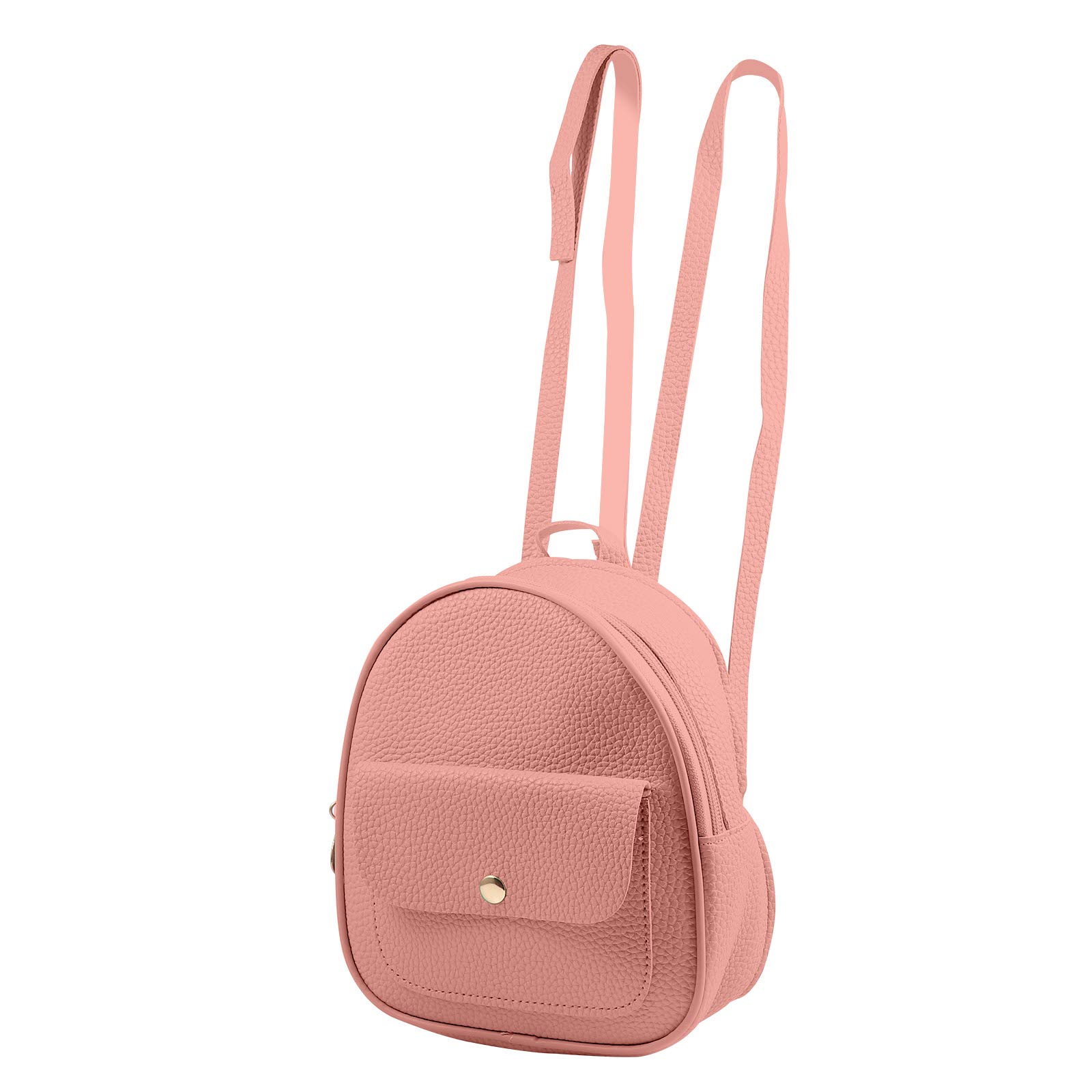 LUOZZY Women's Mini Shoulder Backpack - Stylish Small Zipper Travel Bag for Women (Pink) | Perfect for Daily Commute, Shopping & Weekend Getaways
