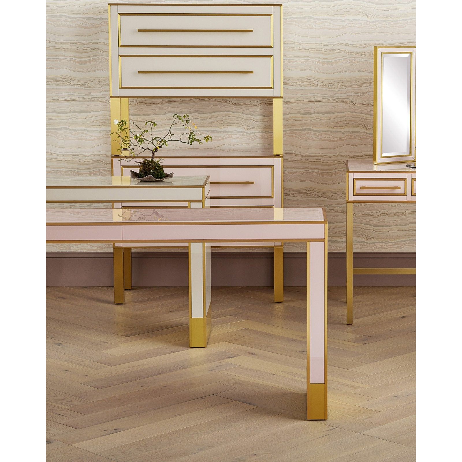 Arden Ivory Console Table - Elegant Entryway Sofa Table with Storage Shelf | Perfect for Hallway, Living Room & Bedroom Decor