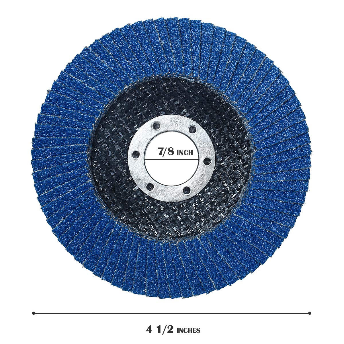 28 Pack 4.5 Inch Flap Discs for Angle Grinder - 120 Grit Type 27 Sanding Discs - Perfect for Metal Grinding, Wood Sanding & Surface Preparation (28-Piece Set)