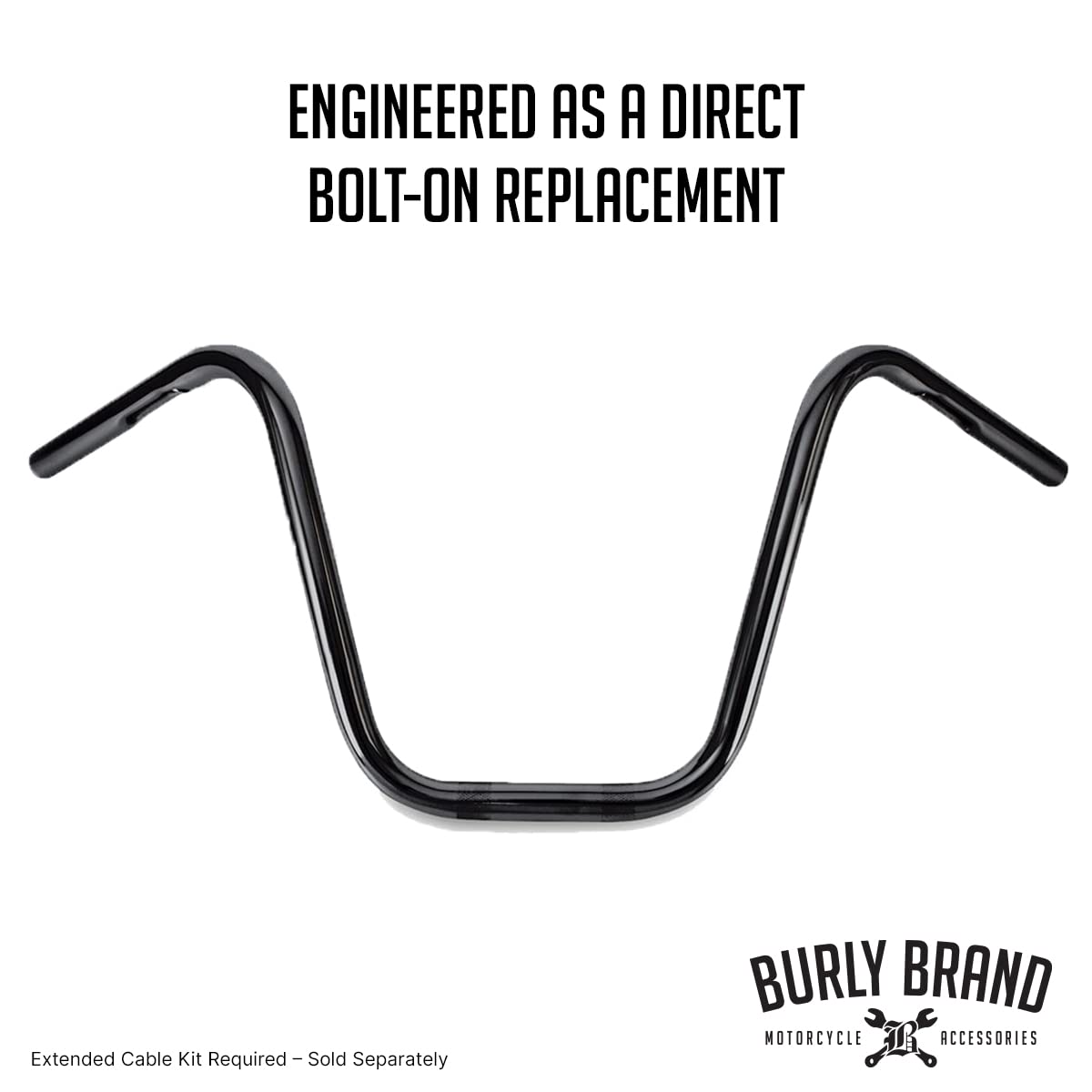 Burly Brand Narrow Bottom Ape Hanger Handlebar 12