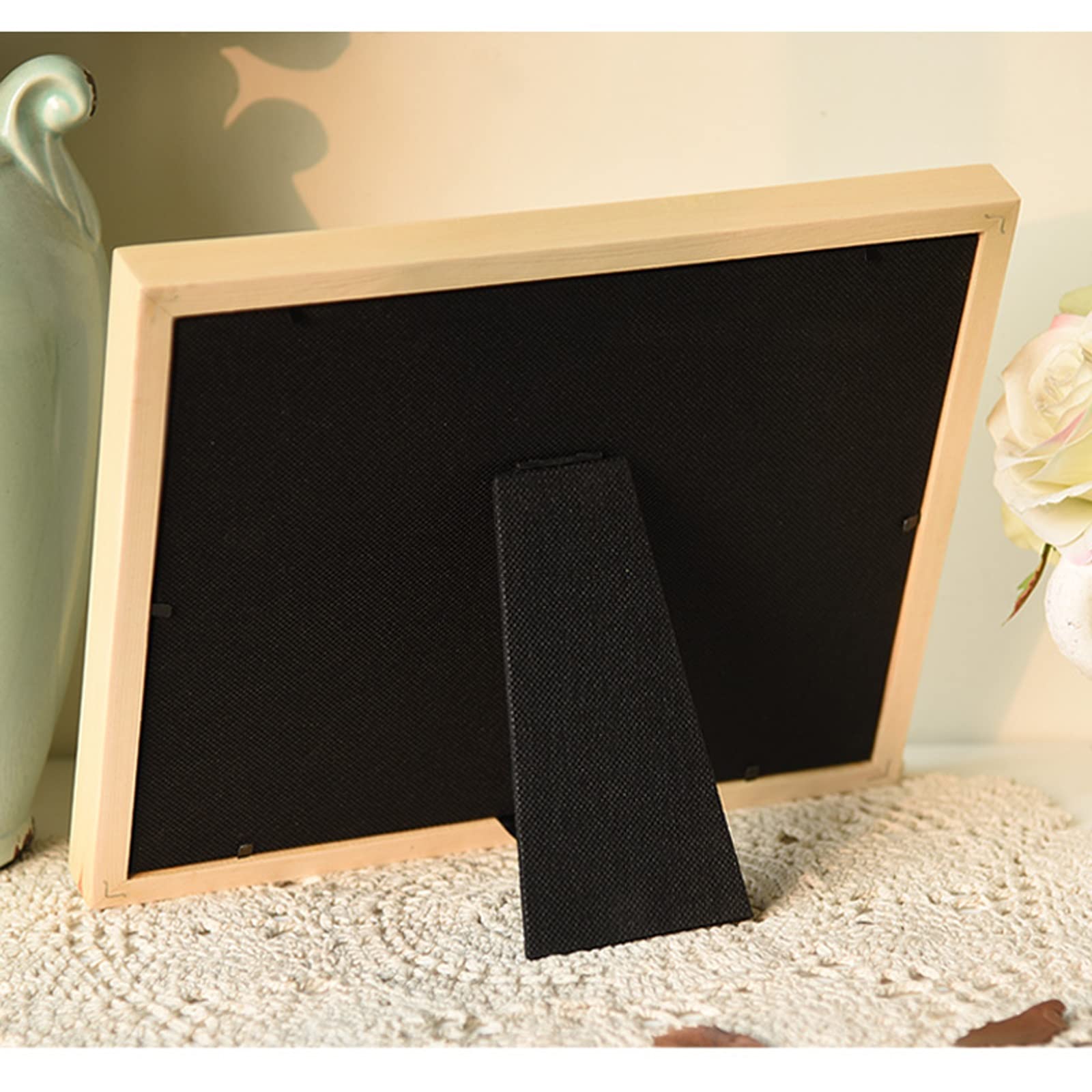 Wooden Photo Frame with Glass Cover - Home & Office Desktop Decor for Displaying Pictures