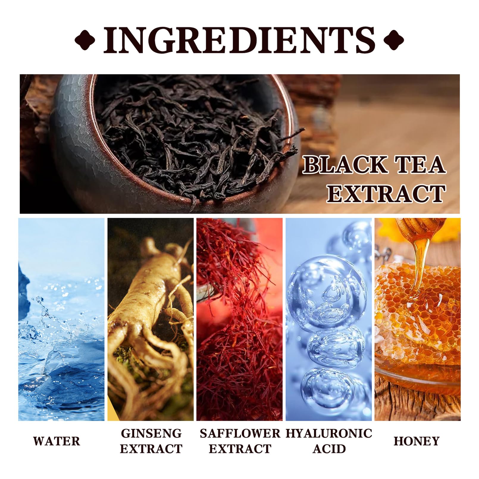 Lisade Black Tea Peel Off Face Mask - Black Tea Extract Skincare, Deep Cleansing & Firming for Blackhead Removal - Perfect for Detox & Glowing Skin at Home Spa