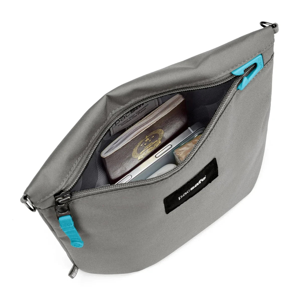 Pacsafe Go Anti-Theft Crossbody Pouch - Secure Travel Bag for Phone, Wallet & Passport - Perfect for Commuting, Sightseeing & Daily Use
