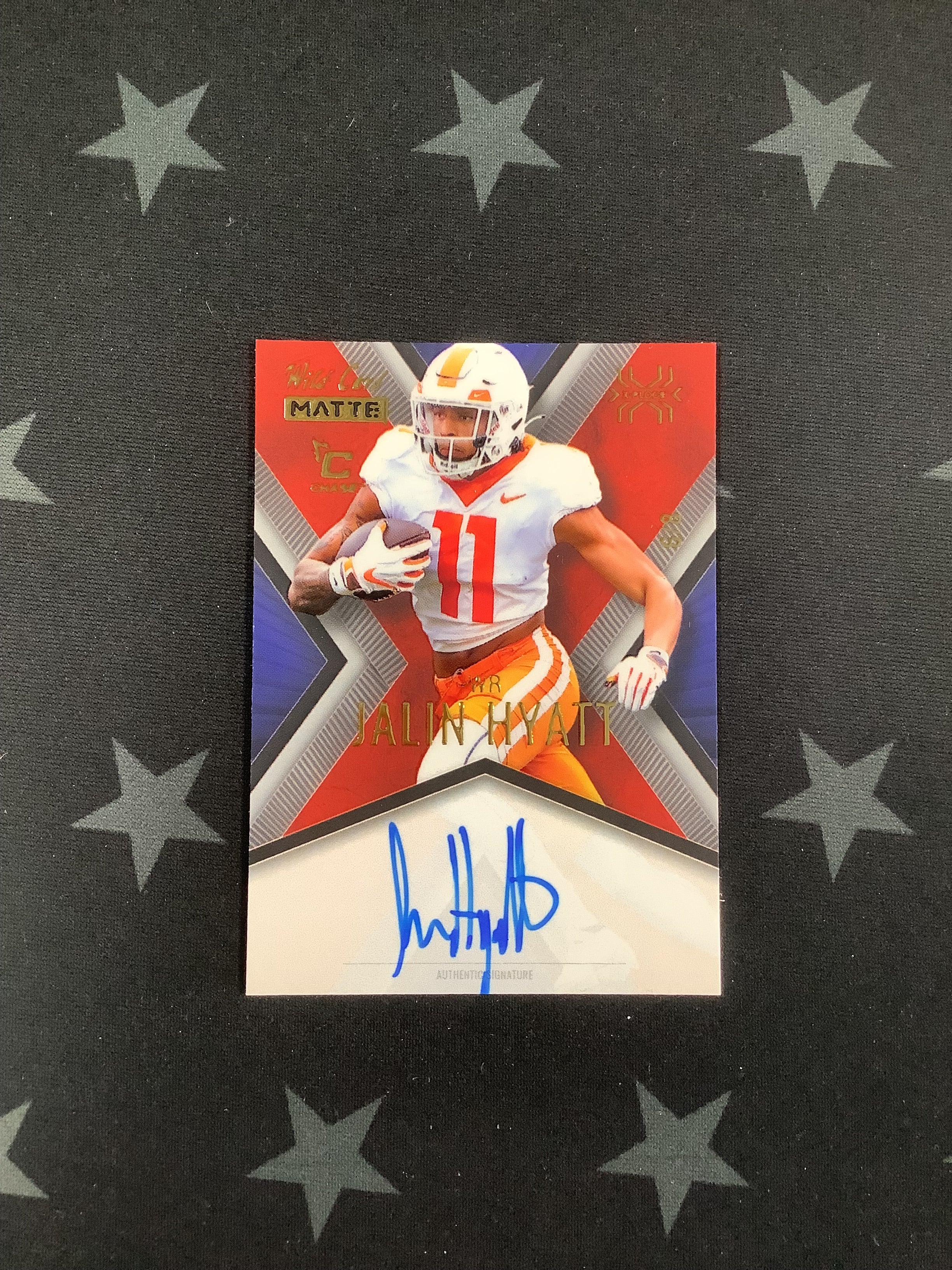 2023 Wild Card Matte Chase X Plode Jalin Hyatt Auto /8 - Rare Football Trading Card for Collectors & Investors - Perfect for Sports Memorabilia Displays & Auctions