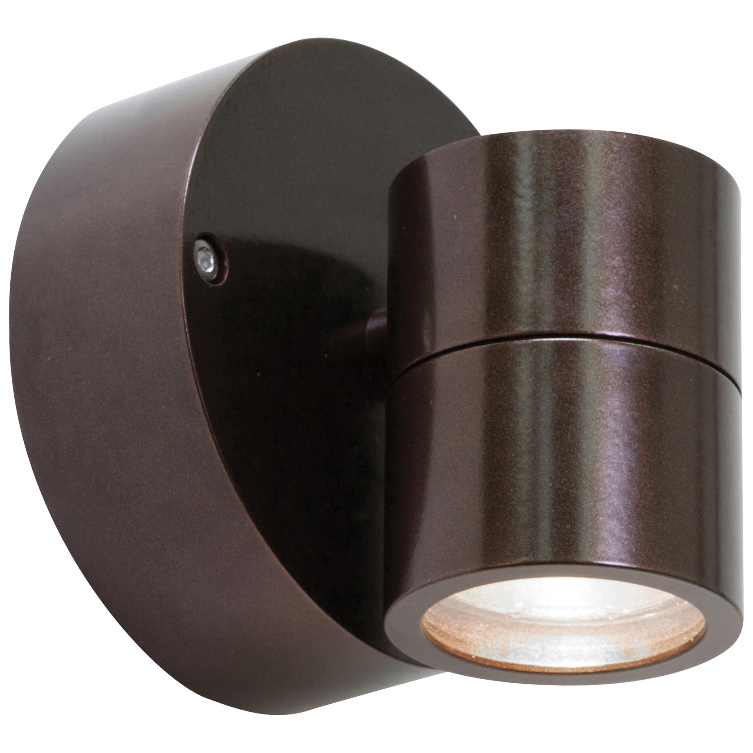 KO Marine Grade Wet Location Spotlight - Bronze Finish - Clear Glass Shade - Waterproof Outdoor Lighting for Boat, Dock, and Patio Use