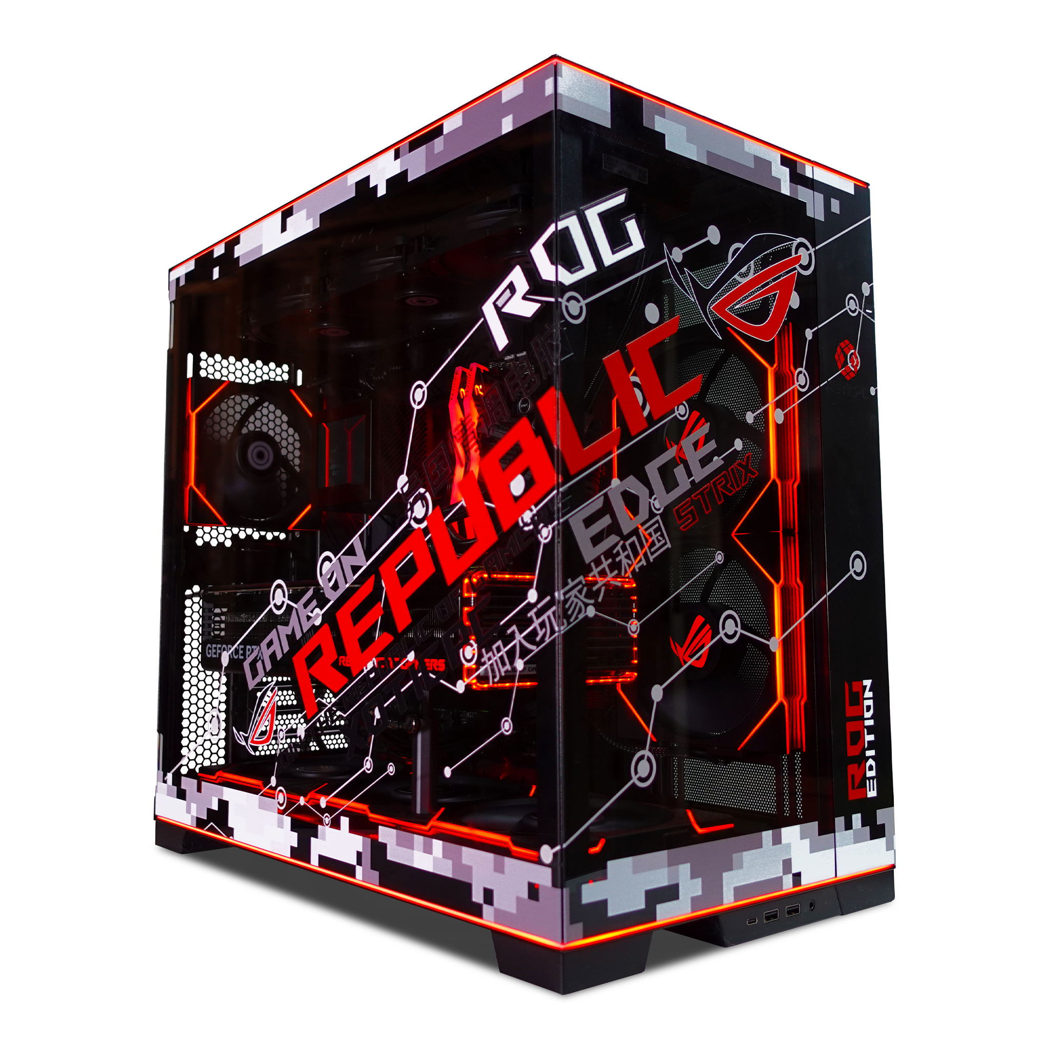 EVO ROG O11D Ultimate Gaming PC - Prebuilt & Ready to Ship | High Performance Desktop for Streaming, Esports & VR Gaming