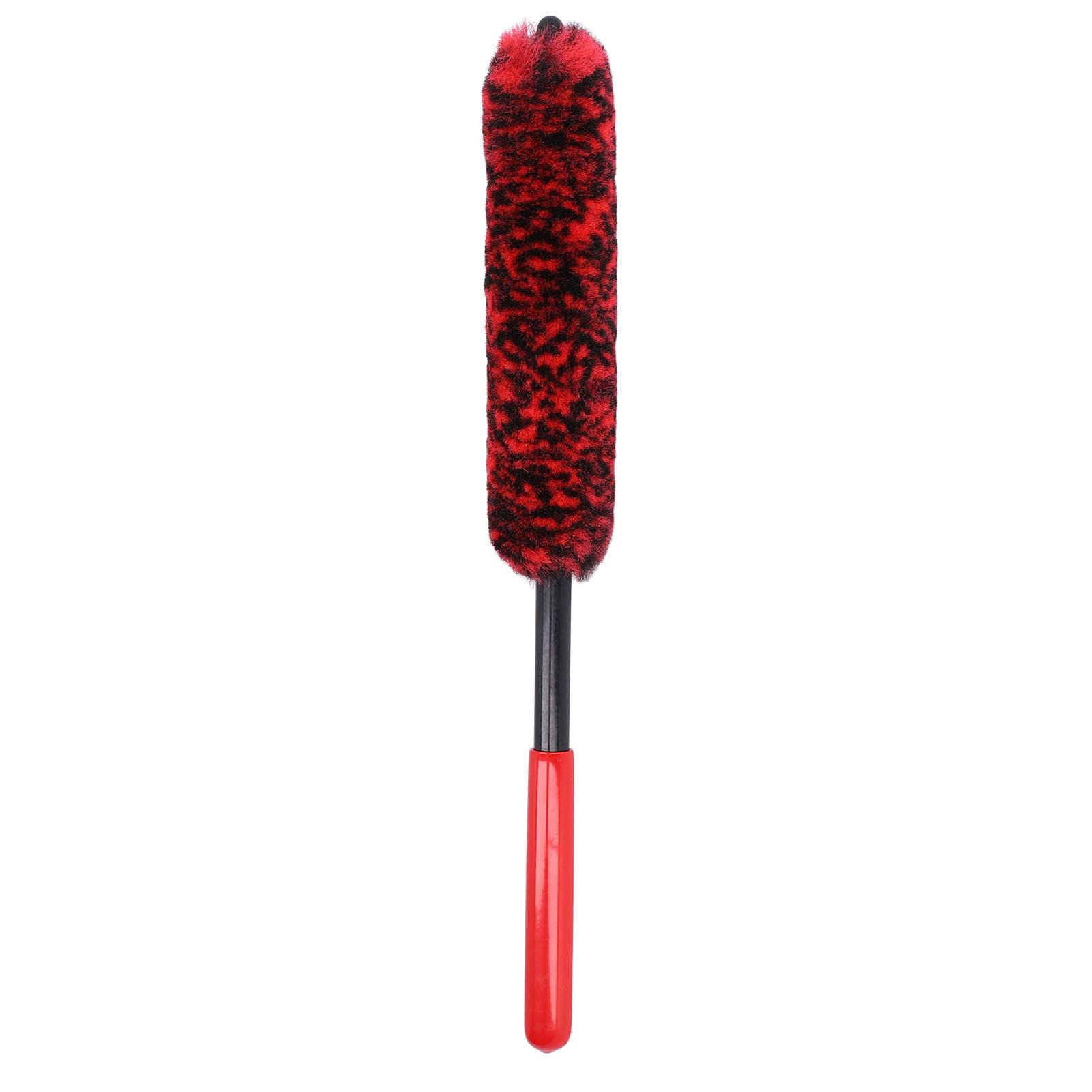 Universal Car Wheel Hub Cleaning Brush - Flexible Long Handle Tire Detailing Brush for Alloy Rims & Fenders (Red) - Perfect for Car Wash, Auto Detailing & Wheel Maintenance