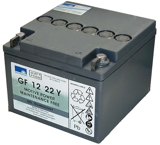 12V 24Ah Deep Cycle Golf Cart Battery - Rechargeable AGM Battery for Golf Carts, Electric Scooters & Mobility Scooters - Perfect for Long Rides & Outdoor Adventures