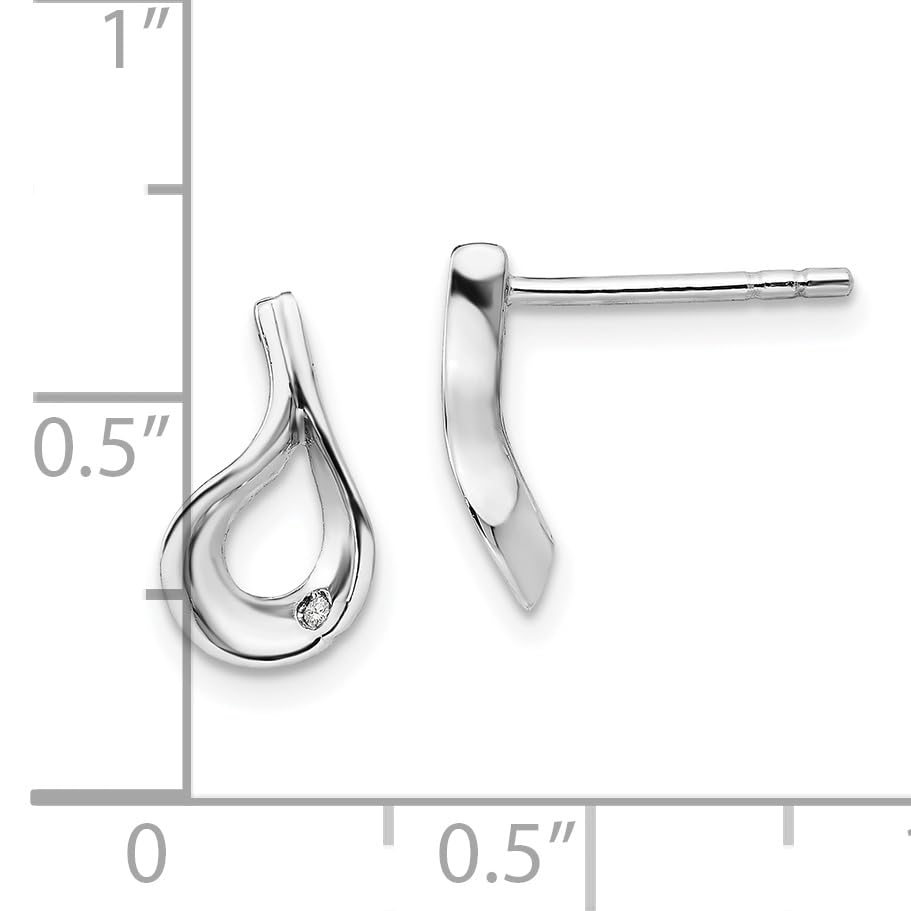 925 Sterling Silver Diamond Drop Dangle Earrings for Women - Elegant Wedding & Party Jewelry Gift - Hypoallergenic Fine Silver Earrings for Everyday Wear