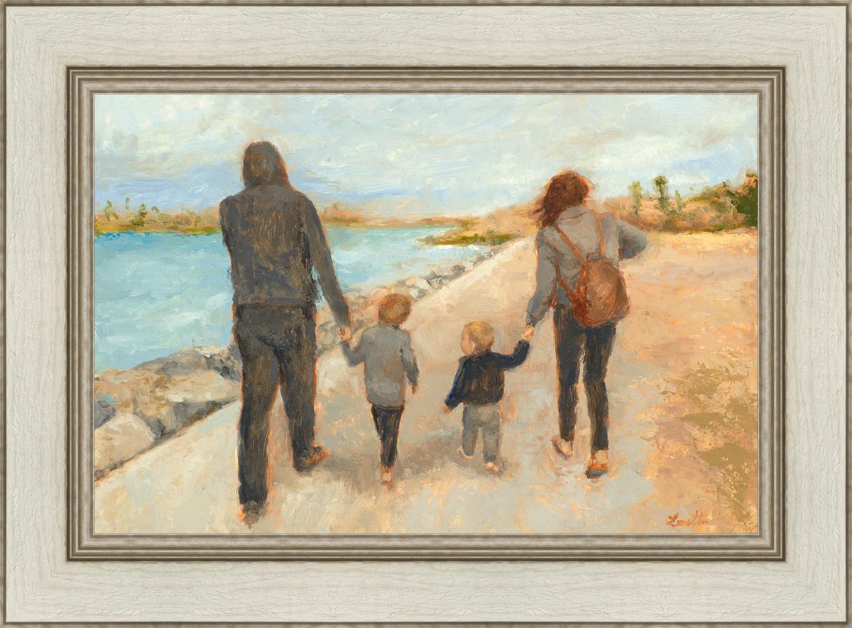 Family Walk On The Beach - Comfortable & Stylish Beach Sandals for Women, Men and Kids | Perfect for Summer Vacations, Seaside Strolls and Outdoor Adventures