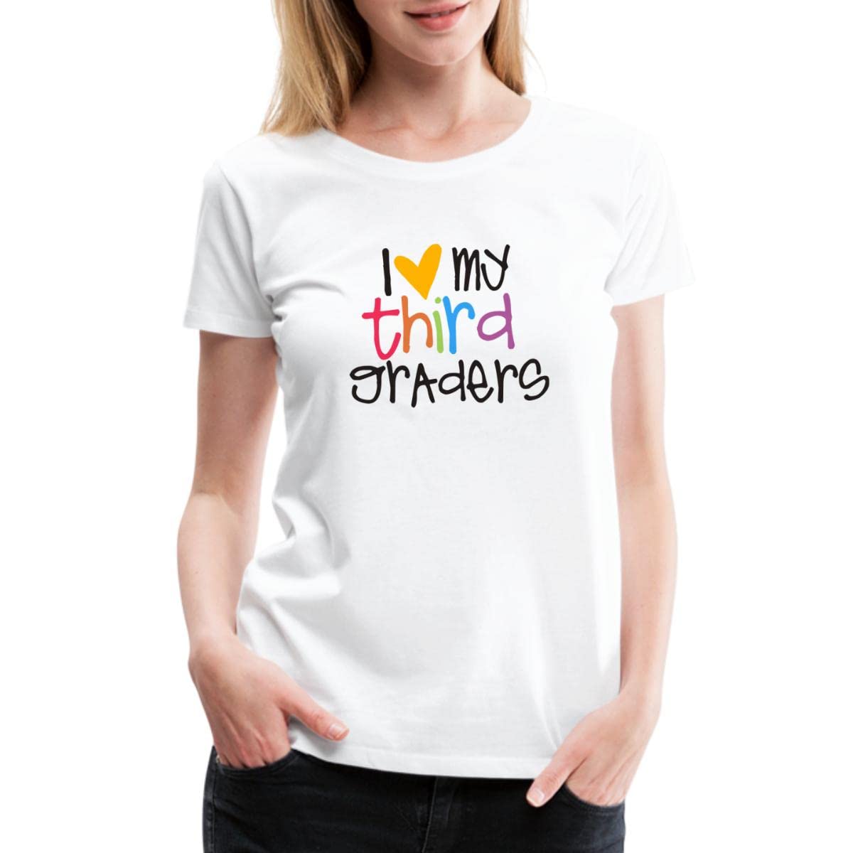 I Love My Third Graders Teacher Women’s Premium T-Shirt - Spreadshirt | Comfortable & Stylish Gift for Educators, School Spirit Apparel
