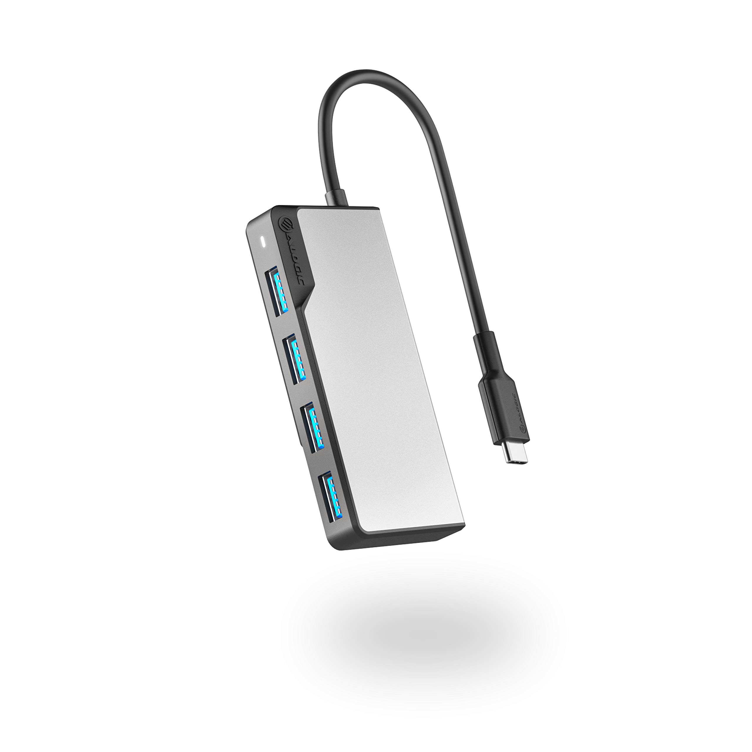 ALOGIC USB-C Fusion Swift Hub - 4-in-1 Type C Adapter with USB 3.0 (5Gbps) for MacBook Pro/Air & iPad Pro/Air - Perfect for Home Office, Travel & Multi-Device Charging