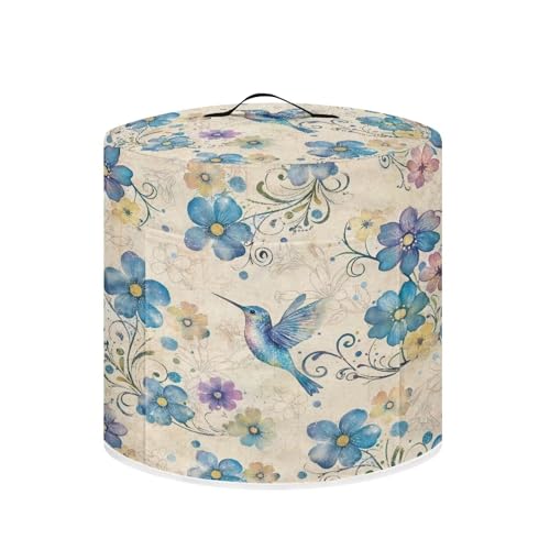 Blue Hummingbird Floral