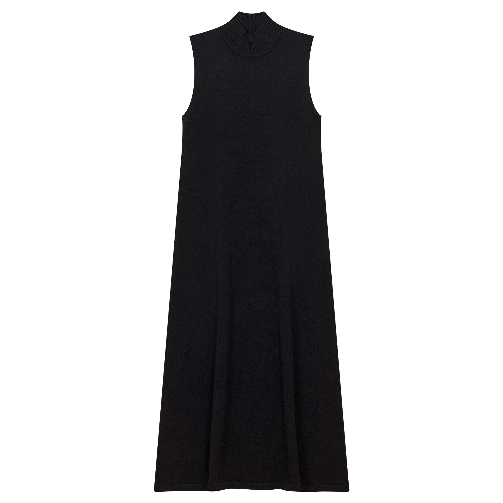 Women's Knit Midi Mock Neck A-Line Jumper Dress - Casual Chic Fall Winter Wardrobe Essential for Office & Date Night
