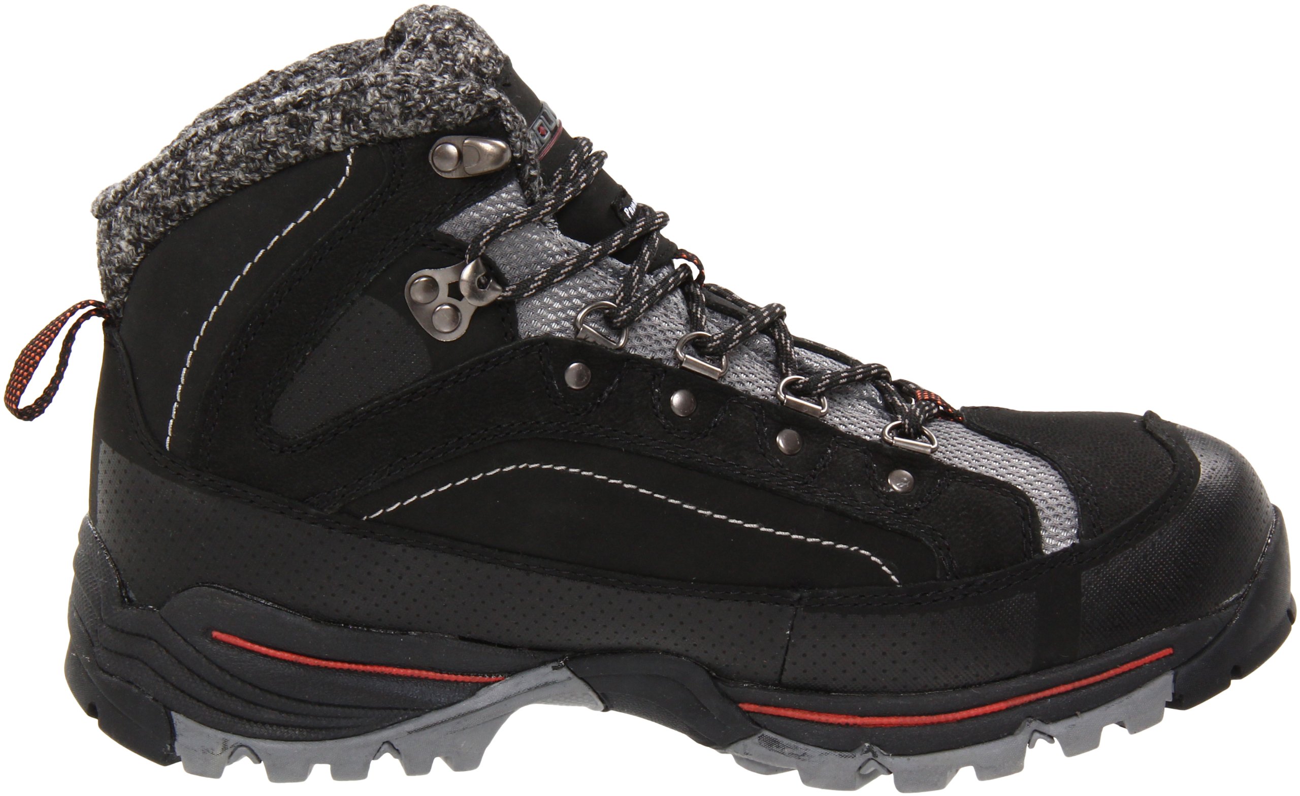 Men's Waterproof Leather Mid-Calf Boots for Winter - Non-Slip Hiking & Outdoor Work Boots for Snow, Rain & Cold Weather