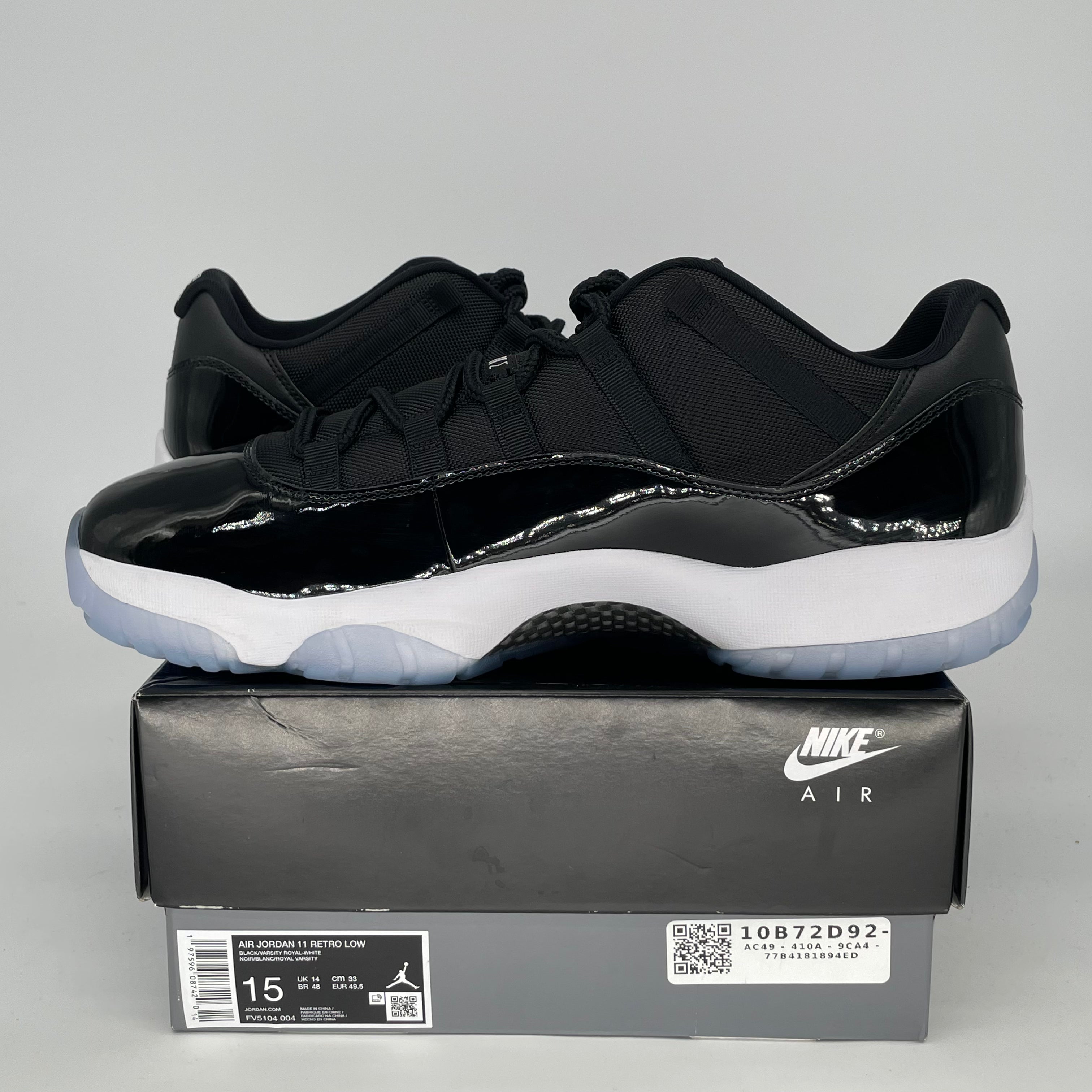 Original Air Jordan 11 Low Space Jam Basketball Shoes - Men's Size 15 (FV5104-004) | Retro Sneakers for Casual Wear & Court Performance