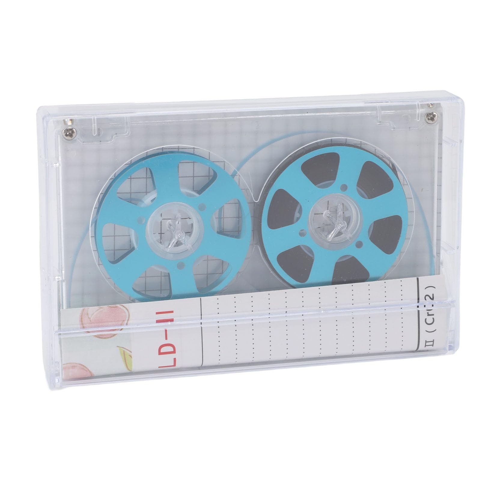 Professional 46-Minute Reel to Reel Blank Audio Cassette Tape - DIY Music Recording, Clear Aluminum Empty Tape for Home Studio & Vintage Music Projects (Blue) | Perfect for Musicians, Podcasters & Audio Enthusiasts