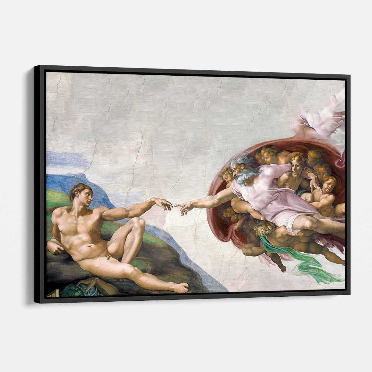 Multi-Color Creation of Adam Wall Art Canvas Print 8277 - Religious Home Decor, Living Room & Bedroom Wall Hanging