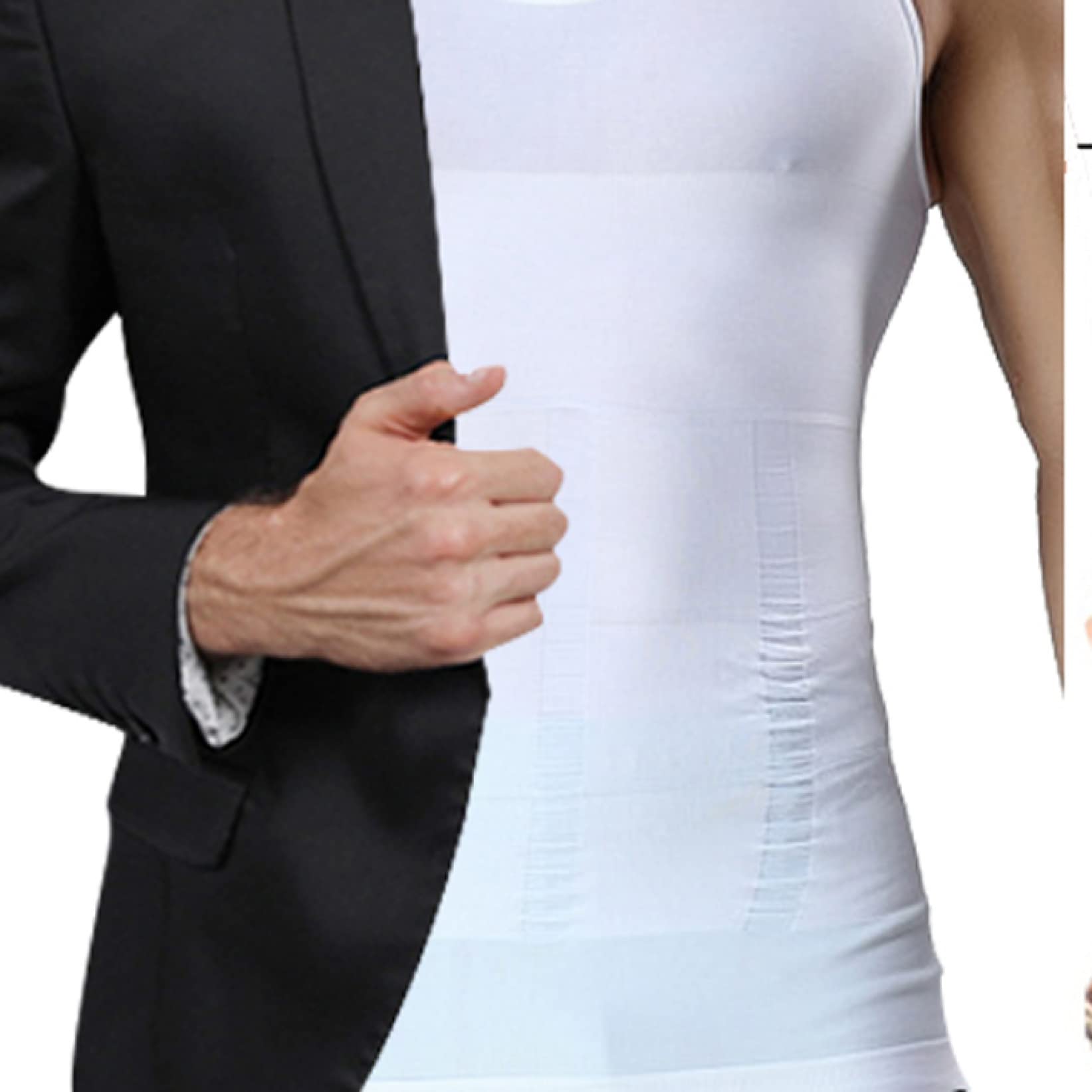 Men's Slimming Compression Vest - Breathable Workout Shirt for Gym, Running & Summer Activities | Tummy Control Shapewear for Men | Fitness Baselayer & Body Shaper Top