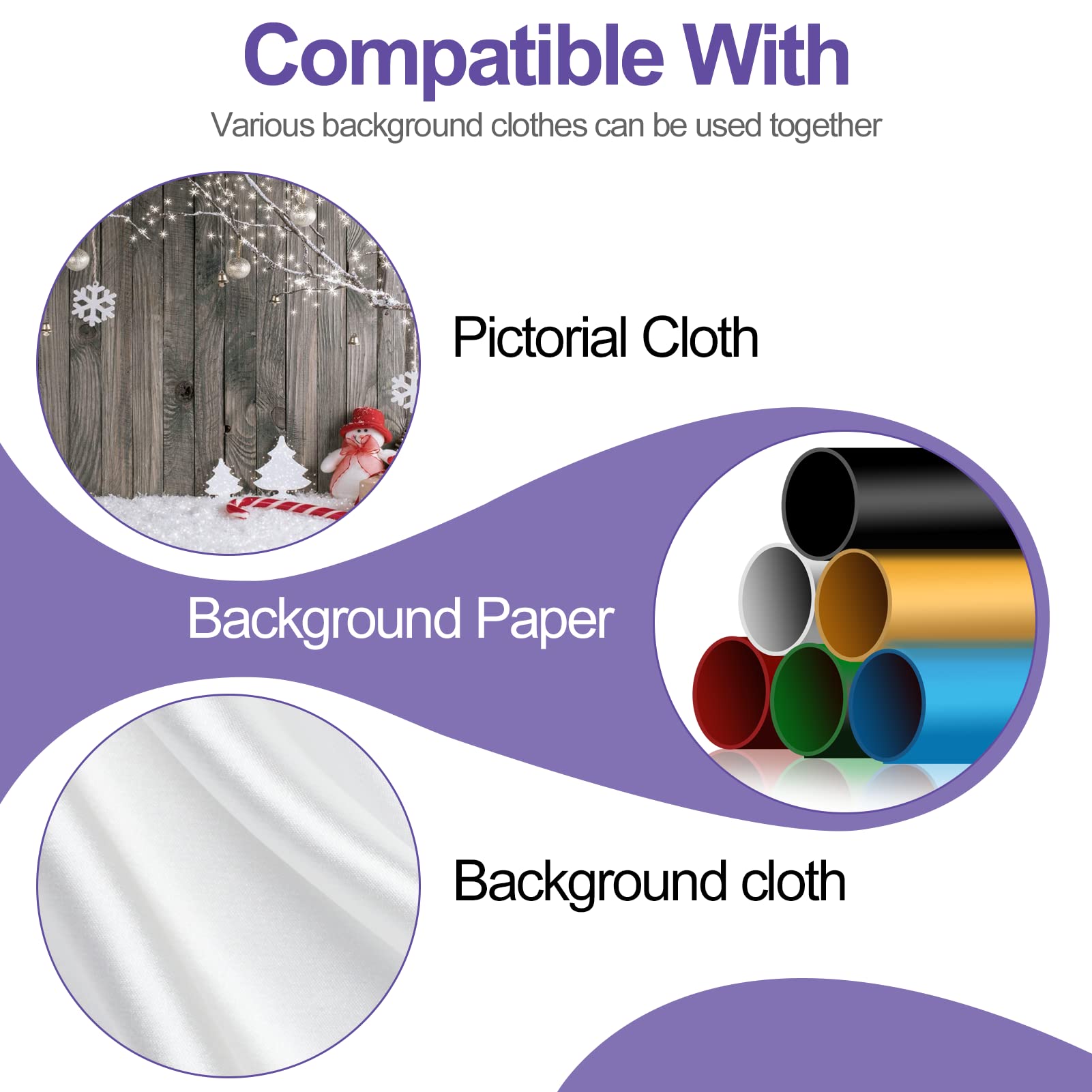 EMART Manual Photo Backdrop Roller System for Studio & Live Streaming