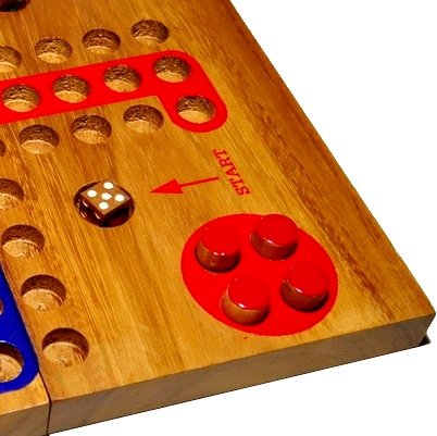 Premium Large Wooden Ludo Board Game Set - Classic Family Board Game for Adults & Kids - Perfect for Game Nights, Parties, and Indoor Family Fun Activities