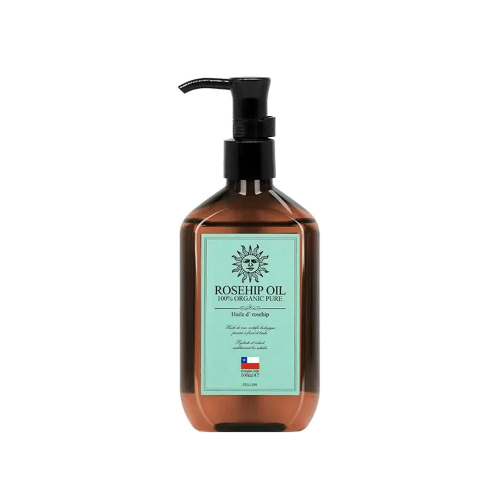 CELLBN 100% Organic Rosehip Oil 100ml - Cold Pressed, Pure & Natural Facial Oil for Anti-Aging, Moisturizing & Skin Repair | Perfect for Dry Skin, Wrinkles & Scars | Use for Night Routine & DIY Beauty Treatments