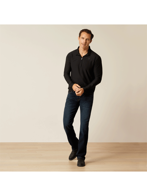 Ariat Lowell 3.0 Men's 1/4 Zip Long Sleeve Baselayer Shirt - Moisture Wicking Thermal Top for Hiking, Hunting & Outdoor Activities