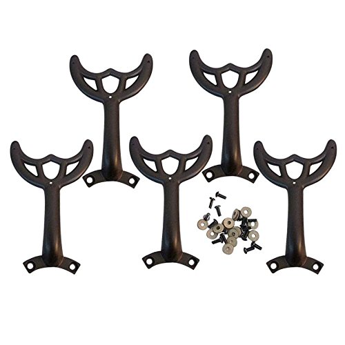 Harbor Breeze Bronze Ceiling Fan Blades with Arms - Durable 5-Blade Set for Indoor/Outdoor Cooling - Perfect for Living Room, Bedroom, Patio & Porch