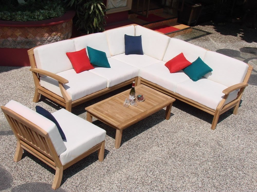 Premium Outdoor Replacement Cushions (Seat & Back) for Samurai 5pc Sectional Sofa Set - 2 Love Seats, 1 Lounge Chair, 1 Corner Piece - Water-Resistant & UV-Protected Fabric - Perfect for Patio, Deck, Poolside, and Backyard Relaxation