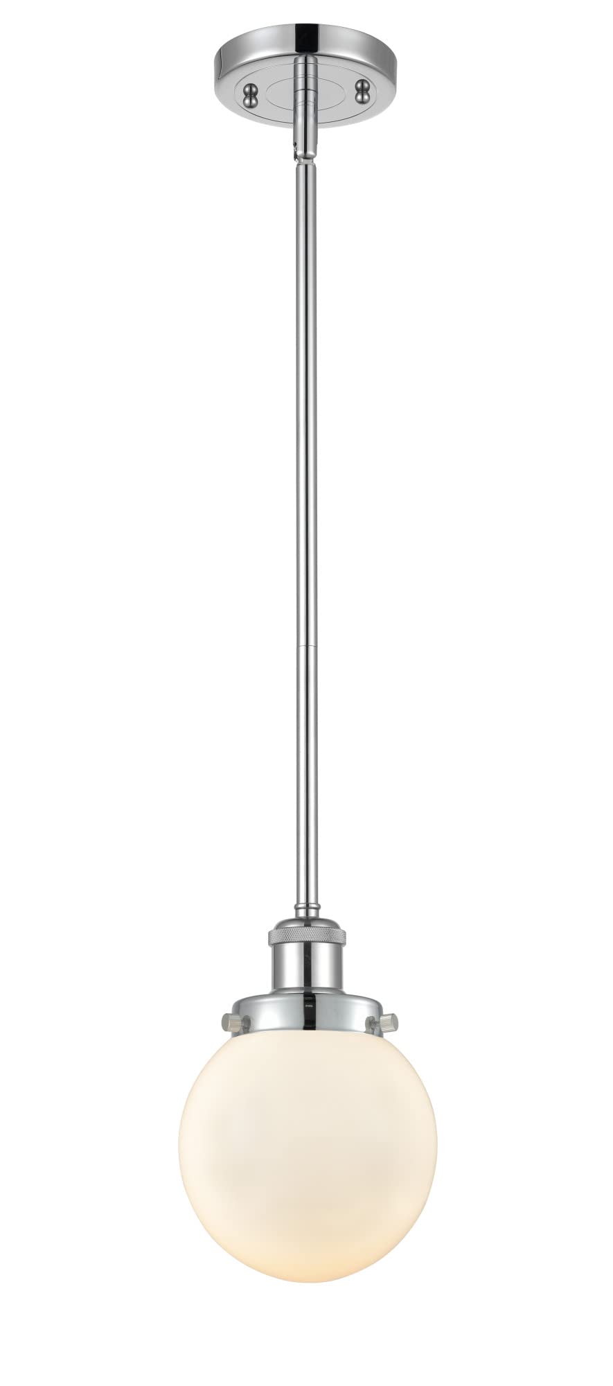 Ballston Collection Chrome Finish Transitional One Light Mini Pendant - Modern Lighting Fixture for Kitchen Island, Dining Room & Entryway Decor