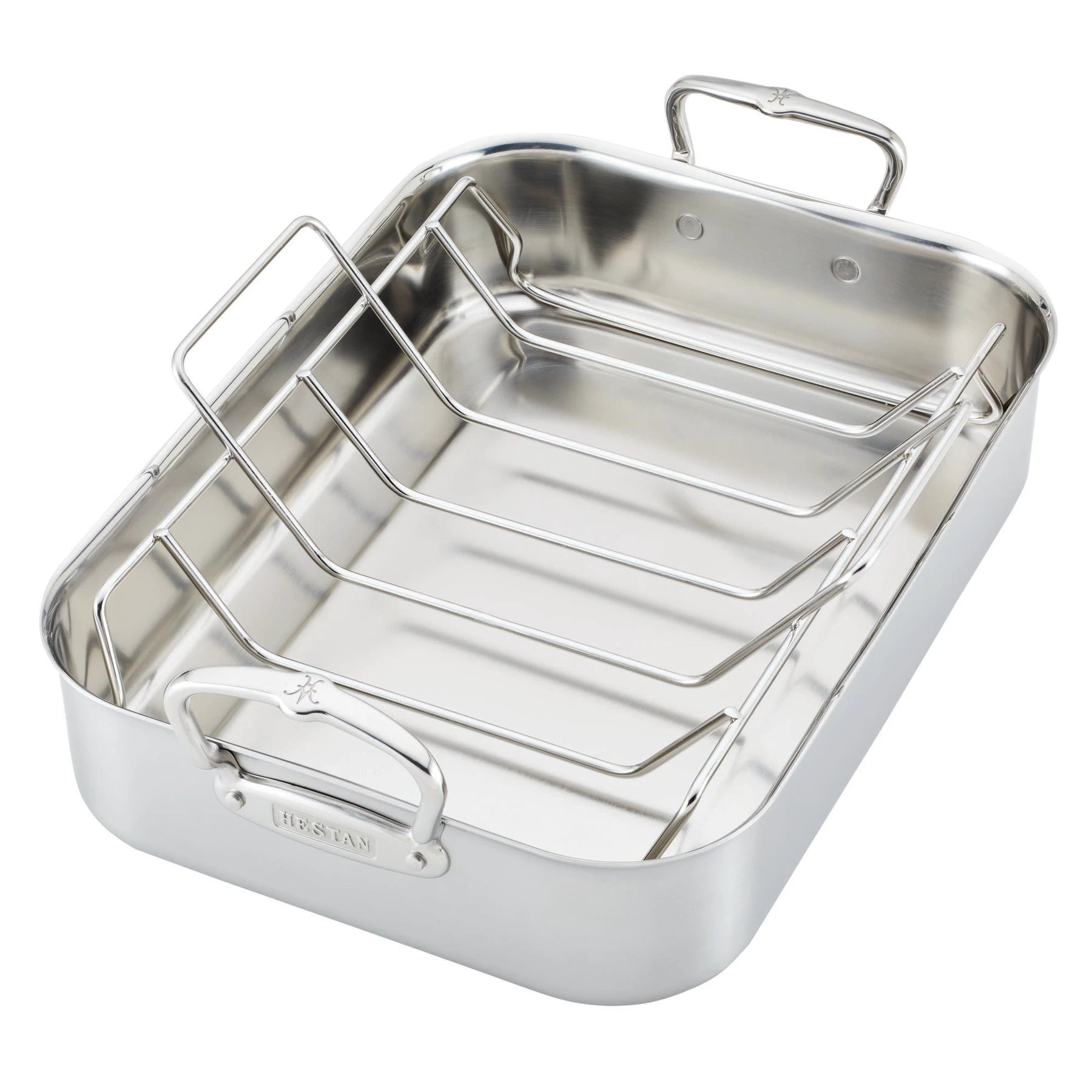 Premium Stainless Steel Provisions Roaster with Adjustable Rack - Perfect for Holiday Turkey, Large Roasts & Family Gatherings