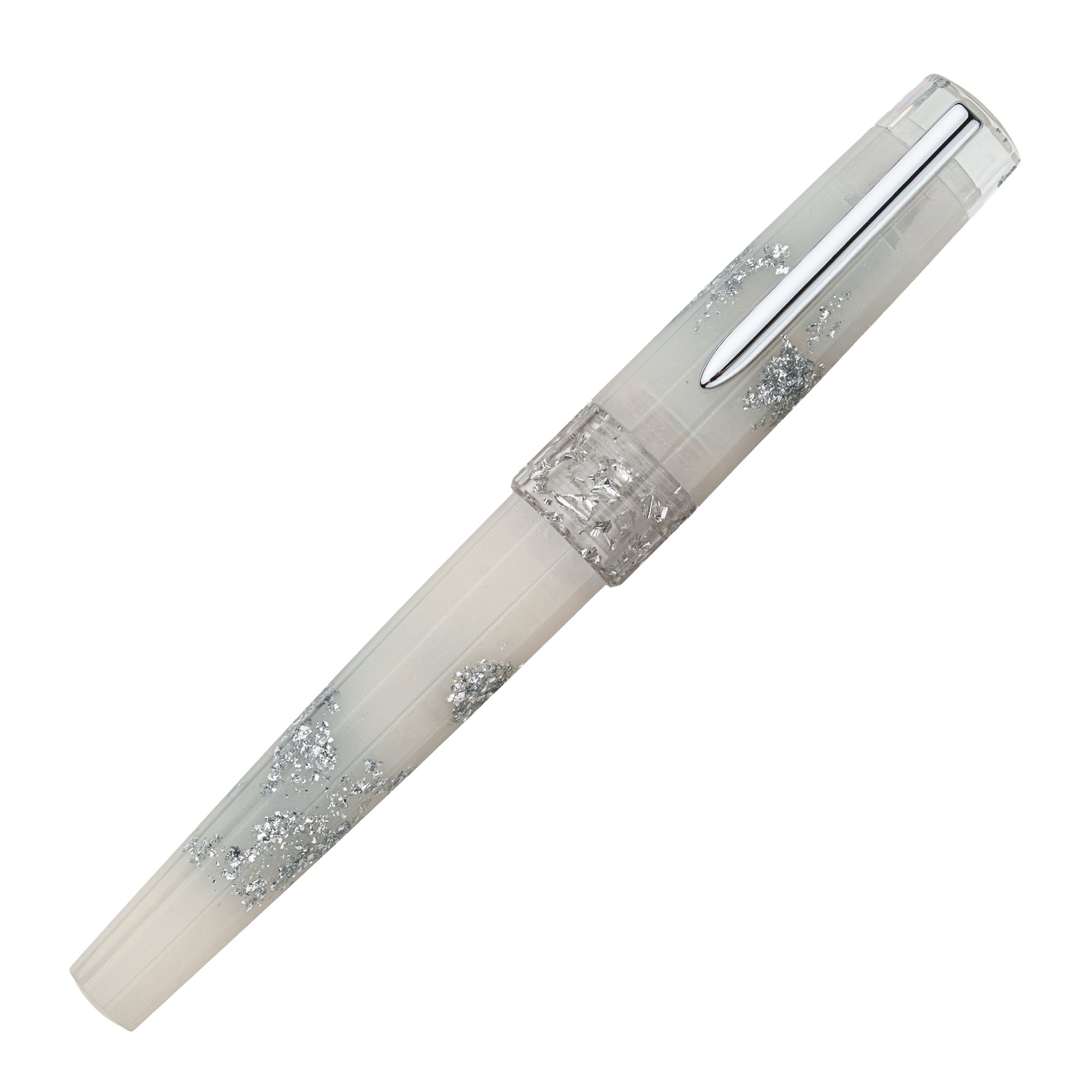 Benu Euphoria White Beach Fountain Pen - Luxury Writing Instrument for Professionals & Collectors - Perfect for Signing Documents, Journaling & Gift Giving