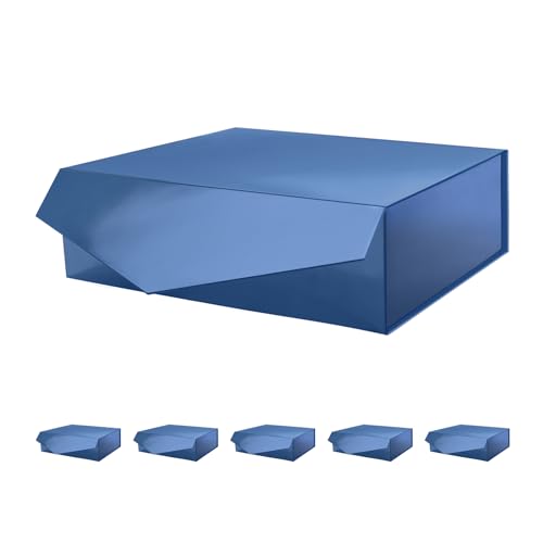 13.5x9x4.1 Inch-Navy-Pack of 6