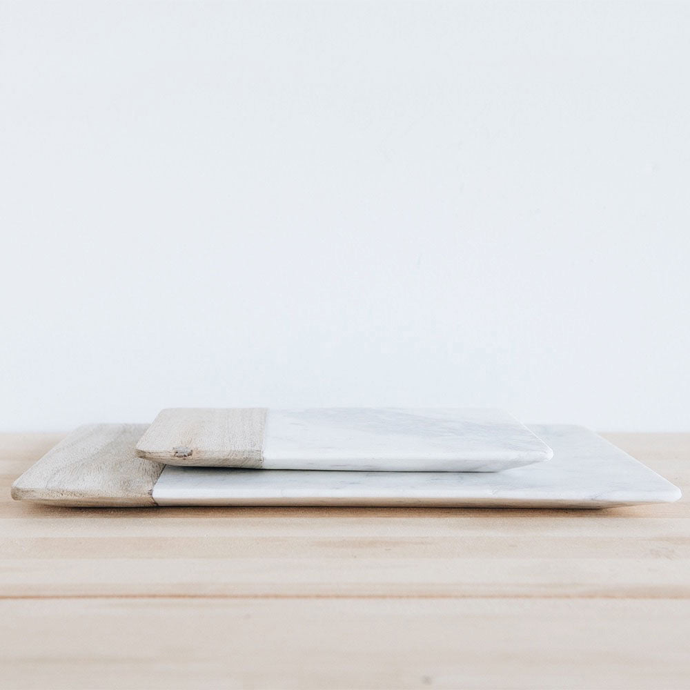 Elegant White Marble Serving Tray - Perfect for Cheese Boards, Breakfast in Bed & Home Decor